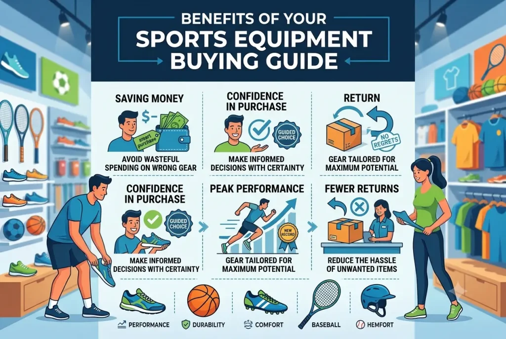 benefits of sports equipment buying guide